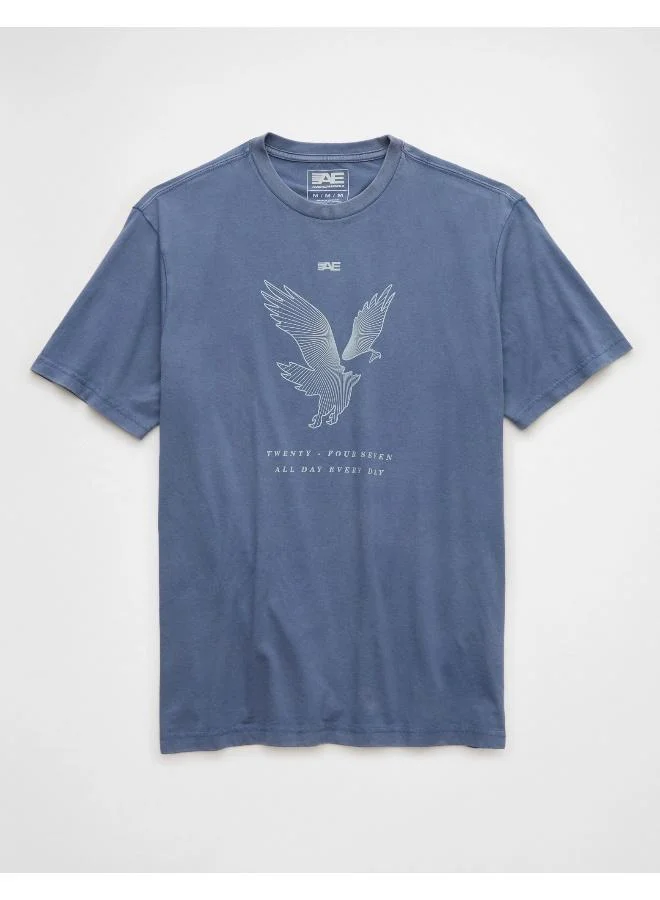 American Eagle Graphic Logo Crew Neck T-Shirt