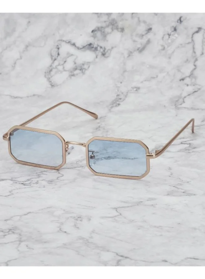  اكسبليست باوتس نظارات شمسية أنيقة للجنسين من مورفي جولد - تدرج أزرق