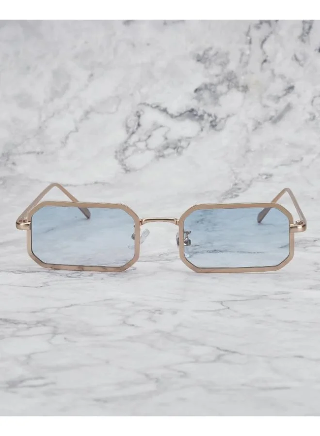  اكسبليست باوتس نظارات شمسية أنيقة للجنسين من مورفي جولد - تدرج أزرق