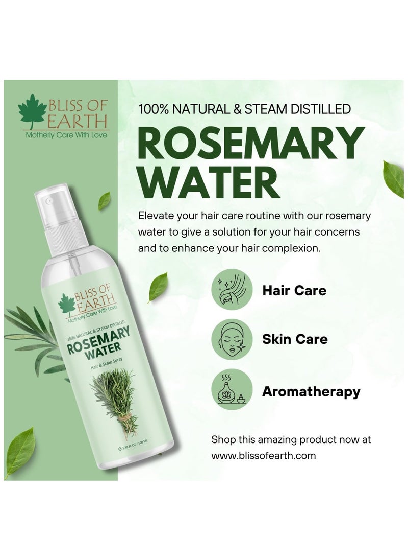 BLISS OF EARTH - Bliss of Earth Rosemary Water Spray For Hair Growth 100ml - Image 1