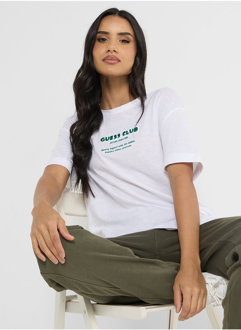GUESS Crew Neck Logo T-Shirt  - Image 1