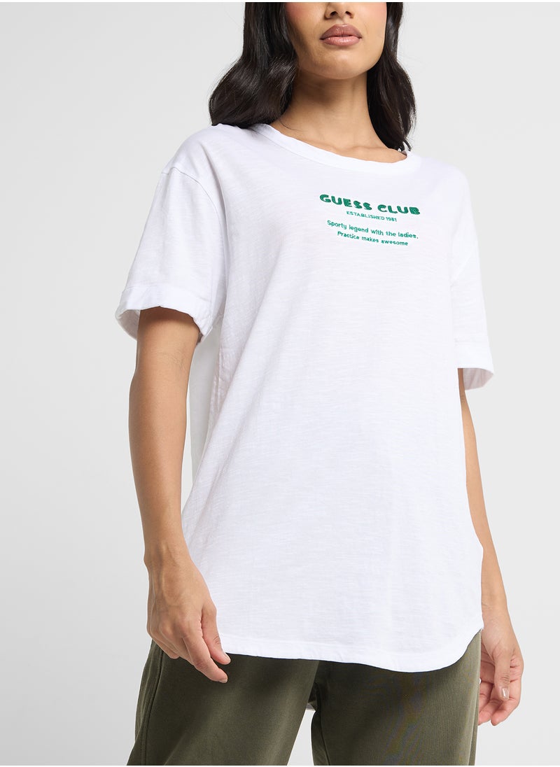 GUESS Crew Neck Logo T-Shirt  - Image 3