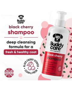 Buddy Black Cherry Dog Shampoo by Buddycare Deep Cleansing Shampoo for Dogs Black Cherry Scented With Aloe Vera and Pro Vitamin B5 500ml  - Image 3