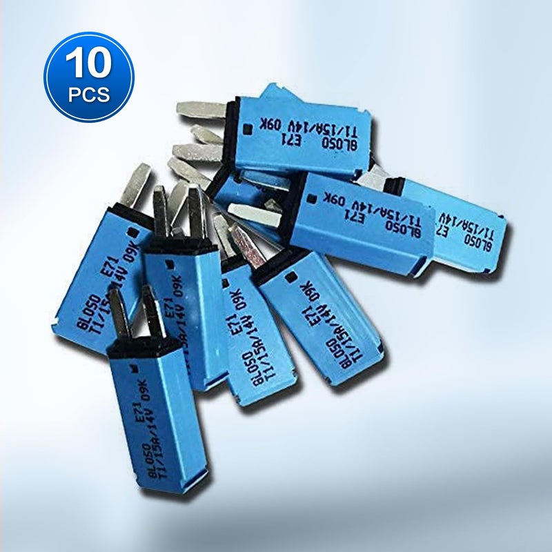 jamgoer DC 10 PCS 15 Amp Auto-Reset ATM Mini Circuit Breaker （10A-30A） Blade Fuses Assortment Kit for Boat Marine RV Yacht Battery Trailer Bus Truck - Image 4
