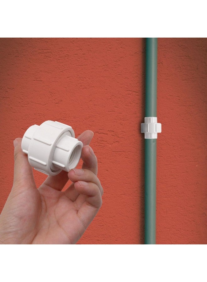 BENLIUDH 1/2 inch PVC Pipe Union Fittings, PVC Connectors Female Thread Coupling Adapter (1/2", 4pcs) - Image 4