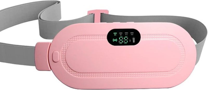 Heated Abdominal Massage Belt for Women, Helps Relieve Period Cramps and Abdominal Discomfort, with Vibration Massage and Adjustable Heat Levels, Lightweight and Portable for Travel and Daily Use. - Image 1