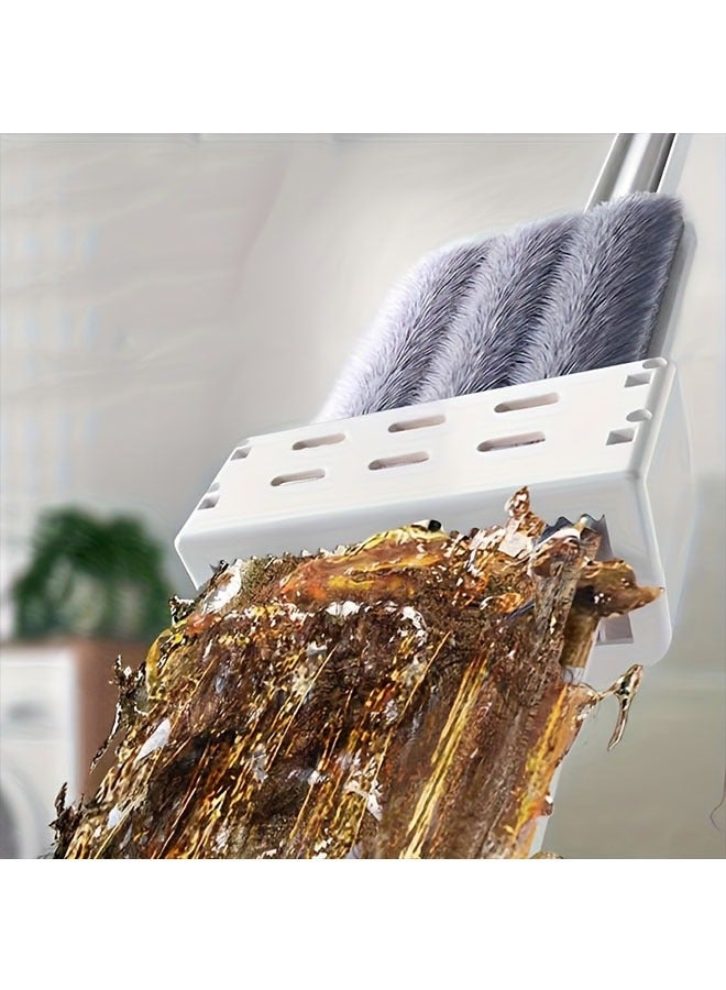 45X143cm Extra Large Flat Mop with 4 Pcs Washable Pads, Hands Free Washable Flat Squeeze Mop Cleaning Mop,Flat Floor Mop for Floor Cleaning, Self Squeezing Water Mop, Microfiber Dust Flat Cleaning Kitchen Mops for Floor Wall Window Car Cleaning Home Floor Cleaning  - Image 3