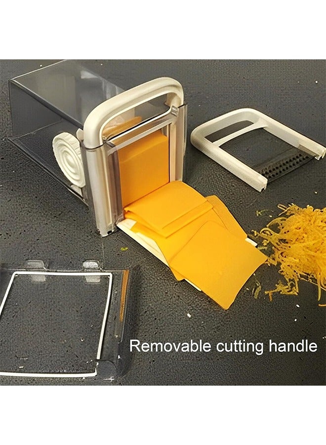 داريو قطاعة ومقسم جبن يدوي 4 في 1 مع سلك ستانلس ستيل – علبة تخزين كبيرة للجبن والزبدة – بلاستيك ABS متين، مقبض قابل للفك، آمن لغسالة الصحون - Image 4