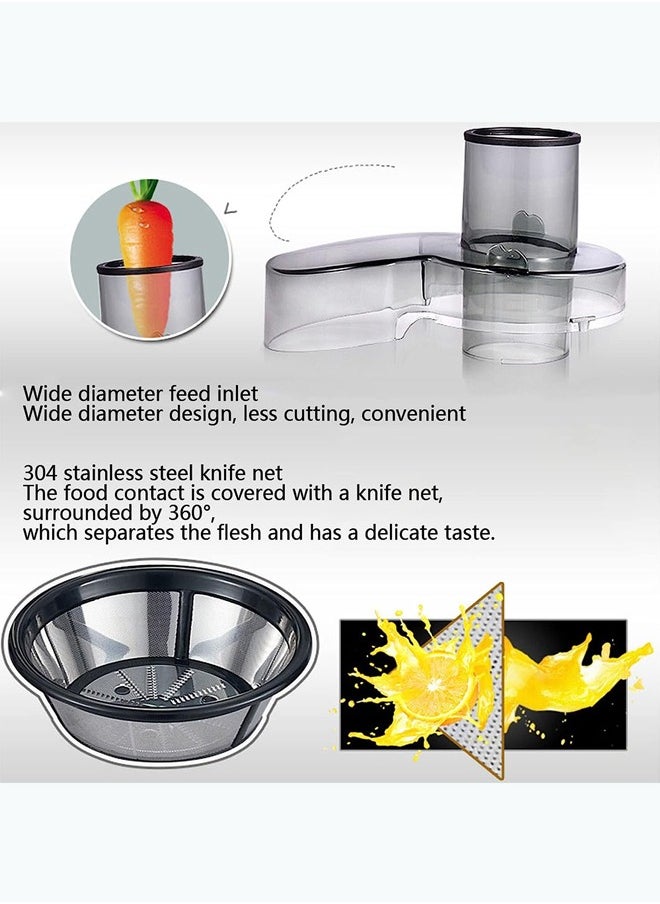 Arabest - Juicer Machine,Juicer for Whole Fruits and Vegetables,Faster Juicer with Dual Speed,Juice Residue Separation,Easy to Use/Clean,Anti-Drip - Image 1