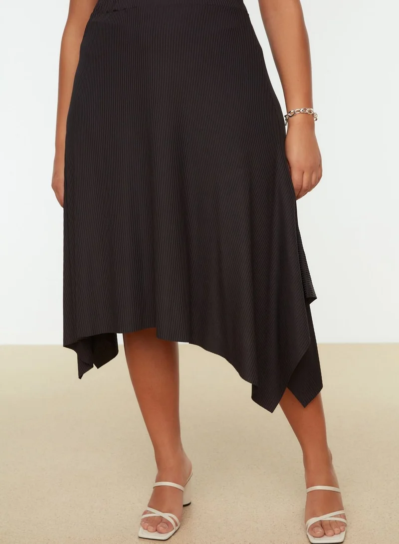 Trendyol Curve Asymmetric High Waist Skirt
