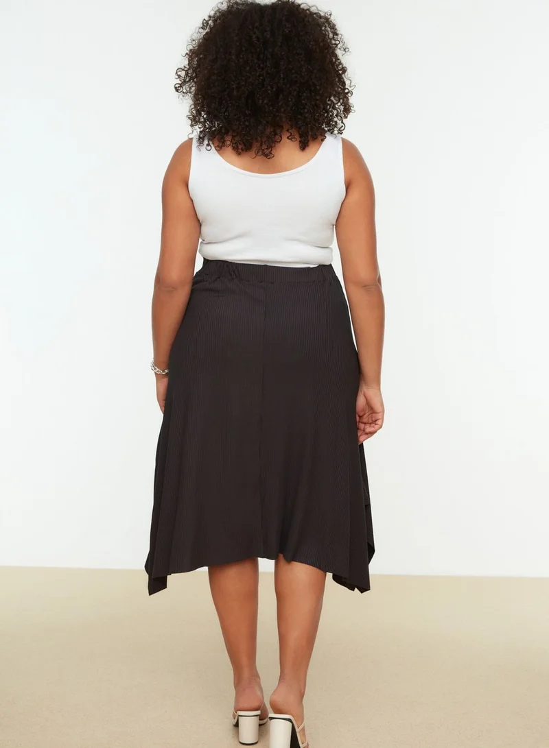 Trendyol Curve Asymmetric High Waist Skirt