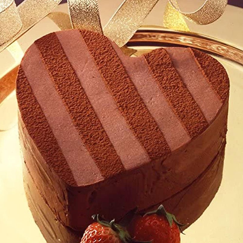 CAKE DECOR CAKE DECOR Stainless Steel Round Cake Ring HeavyDuty Height for Baking Molding Plating Heart 2 x 4 Inch  - Image 3