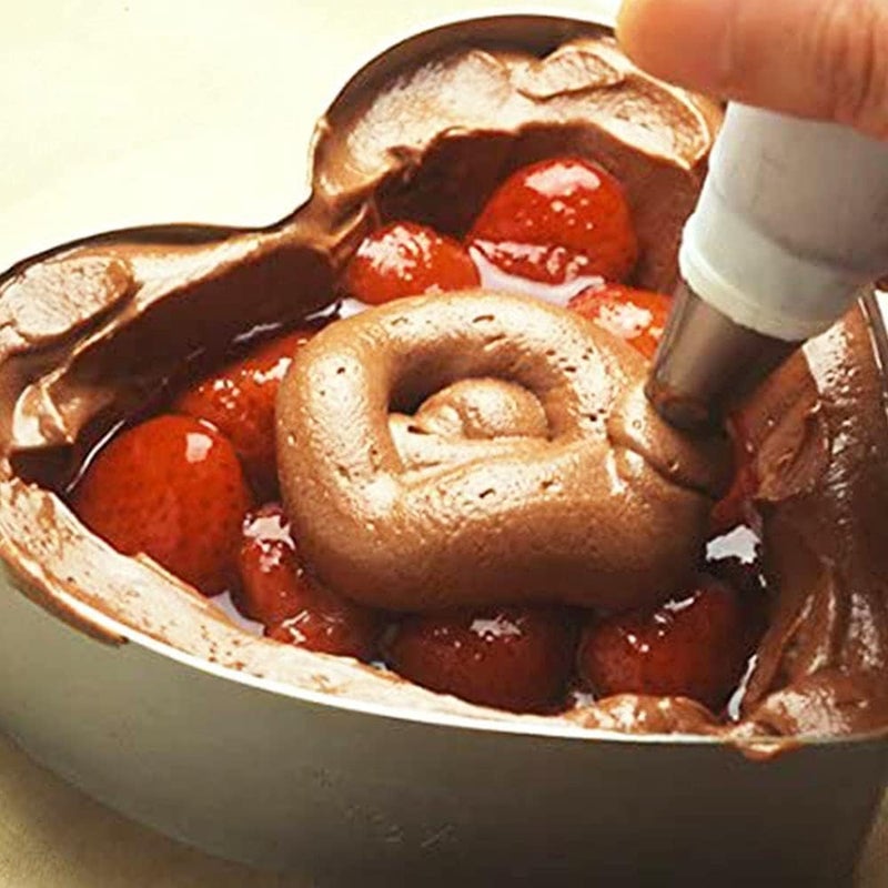CAKE DECOR CAKE DECOR Stainless Steel Round Cake Ring HeavyDuty Height for Baking Molding Plating Heart 2 x 4 Inch  - Image 2