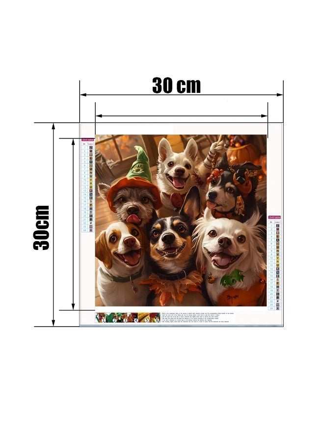 عِيشَالِي طقم رسم الماس دي واي واي 5D كامل الحفر كلب حيوان أليف 30×30 سم - Image 3