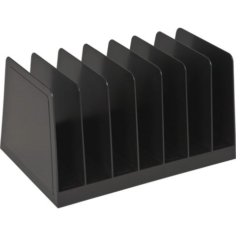 Desktop File Organizer Mail Organizer 7 Compartments Office File Sorter for Easy access to your files Invoices Letters and more  45 Height x 88 Width x 55 Depth  Black EcoFriendly