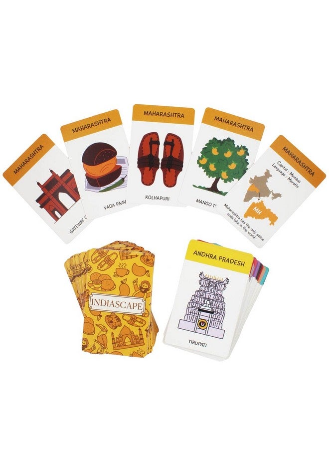 shumee Indiascape - Card Game with 150 Cards Featuring Indian States (5+ Years)| Educational Game| Cultural Knowledge| Made in India | Lightweight - Image 2