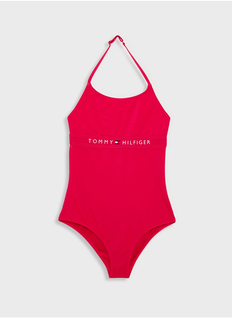 TOMMY HILFIGER Kids Logo Swimsuit  - Image 1