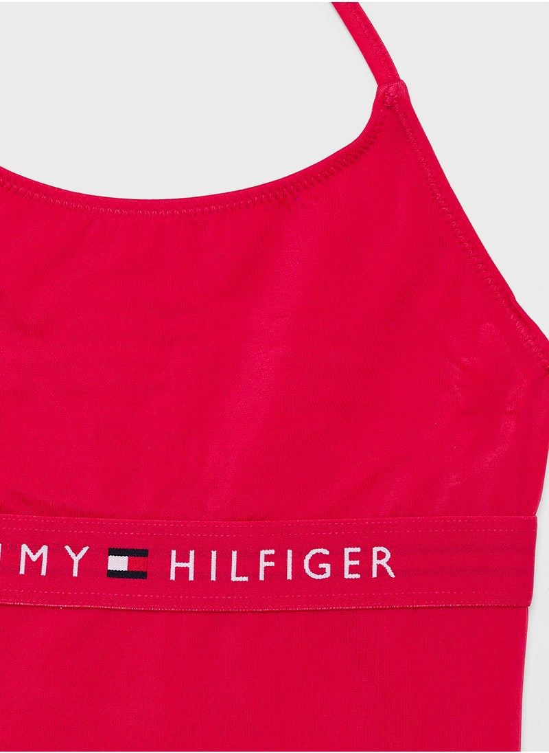 TOMMY HILFIGER Kids Logo Swimsuit  - Image 3