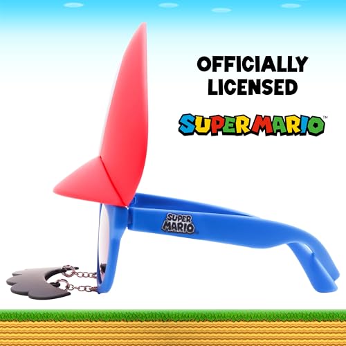 Sun-Staches SunStaches Super Mario Sunglasses Officially Licensed Nintendo Costume Accessory UV 400 One Size Fits Most - Image 3