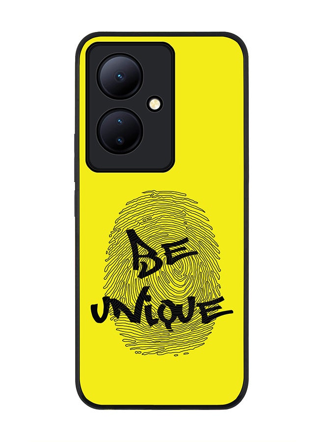 Stylizedd Rugged Black edge case for Vivo V29 Lite, Slim fit Soft Case Flexible Rubber Edges Anti Drop TPU Gel Thin Cover- Be Unique - Image 1