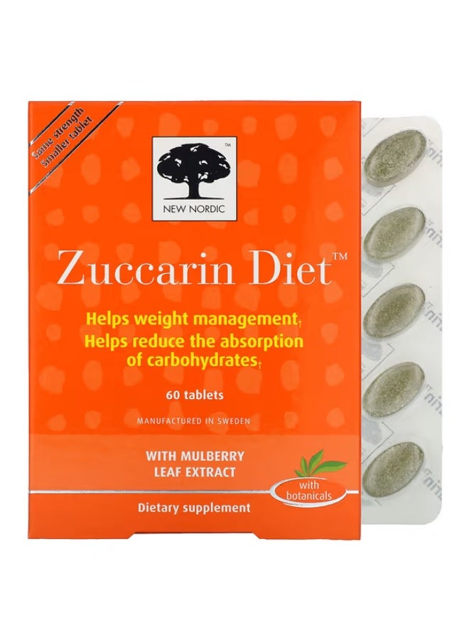 New Nordic, Zuccarin Diet, 60 Tablets