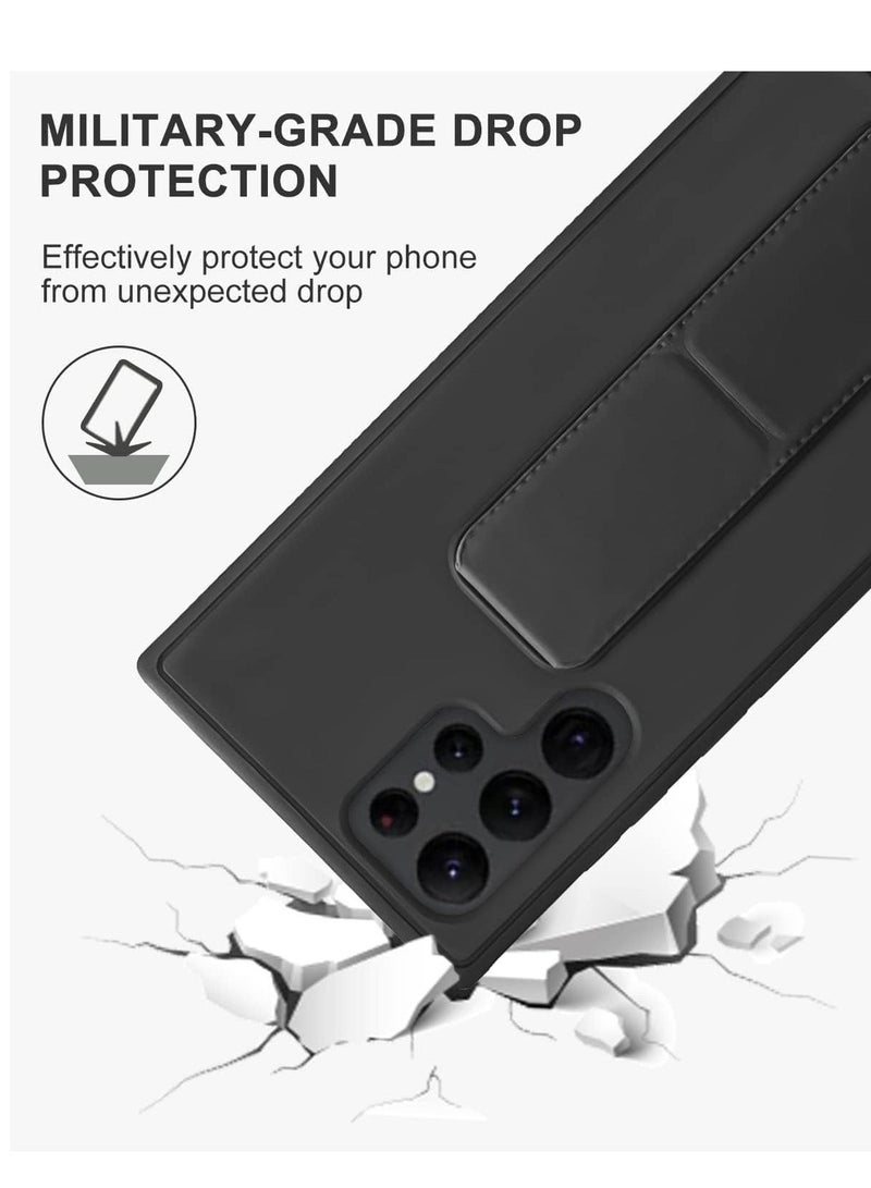 Fuxin Samsung Galaxy S25 Ultra Rotational Metal Ring Case with Kickstand, Shockproof Bumper, Matte Finish, Anti-Fingerprint, and Magnetic Car  Mount - Image 5