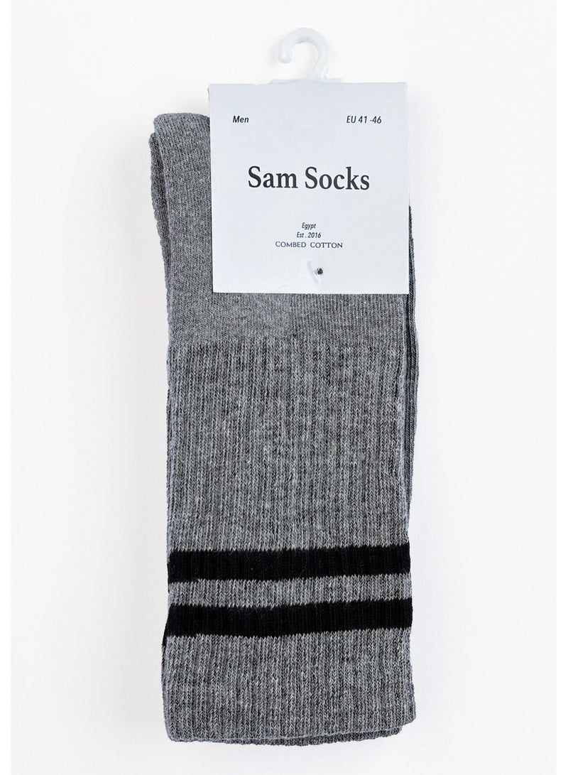 SAM SOCKS Sam socks set of 3 half towel sport sock Men Grey  - Image 3