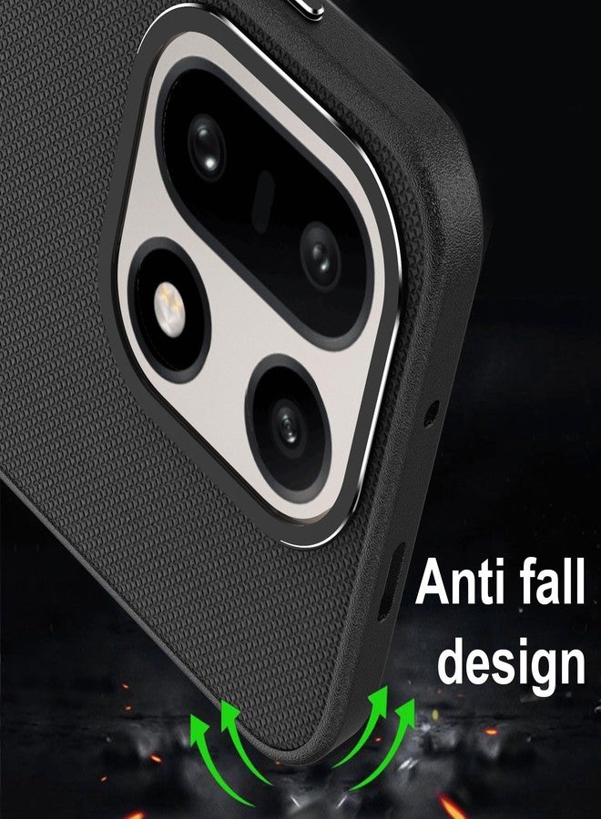 جراب Fhyeugfy لهاتف OnePlus 15 مع حامل مغناطيسي دوار 360 درجة [متوافق مع MagSafe] [حماية من السقوط بمعايير عسكرية] جراب مقاوم للصدمات - أسود - Image 4