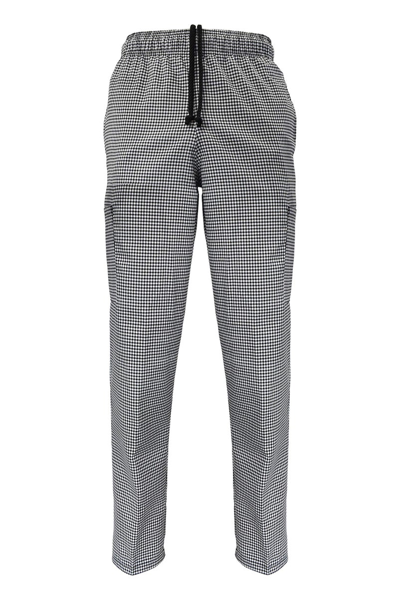 Natural Uniforms Classic Chef Cargo Pants (Houndstooth Single, X-Large)