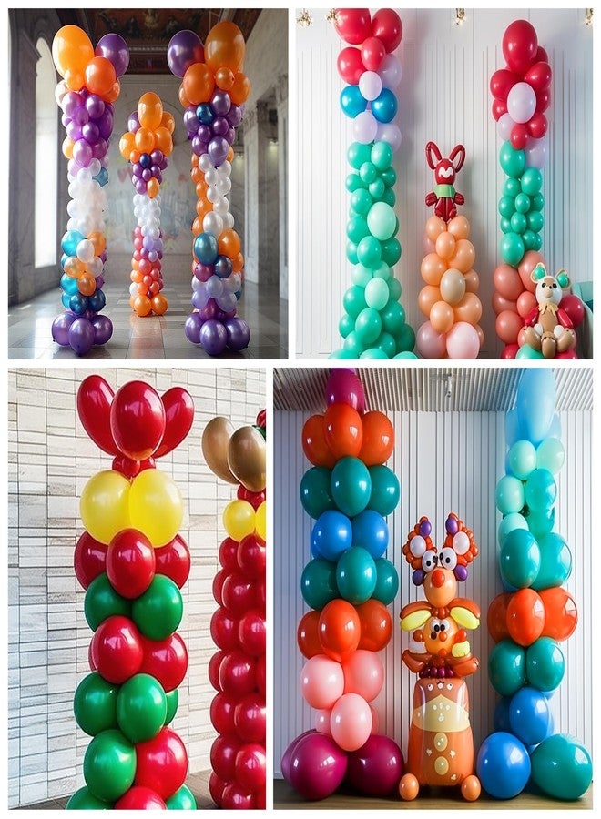 Lechay Balloon Column Stand Set of 2, 6.6ft Balloon Arch Stand Adjustable Balloon Column kit with Base Telescopic for Baby Shower Wedding Birthday Graduation Party Decorations (2) - Image 4