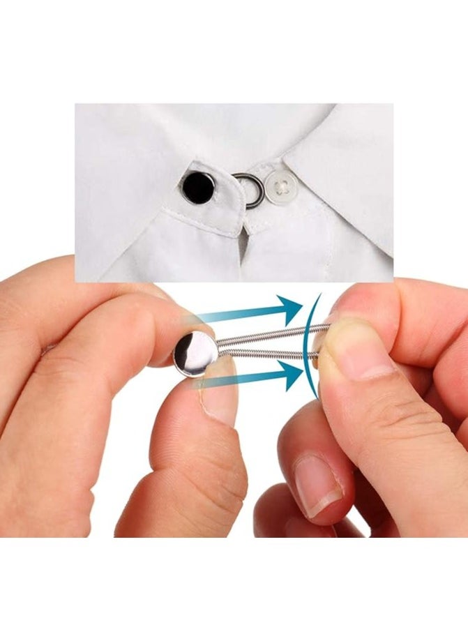 Generic Collar Extenders for men's Shirts, 12PCS Button Extender for Pants, Premium Collar Extenders for men's Shirts, Button Extenders for Mens Dress Shirts Suits Trouser, Coat, Shirts  - Image 2