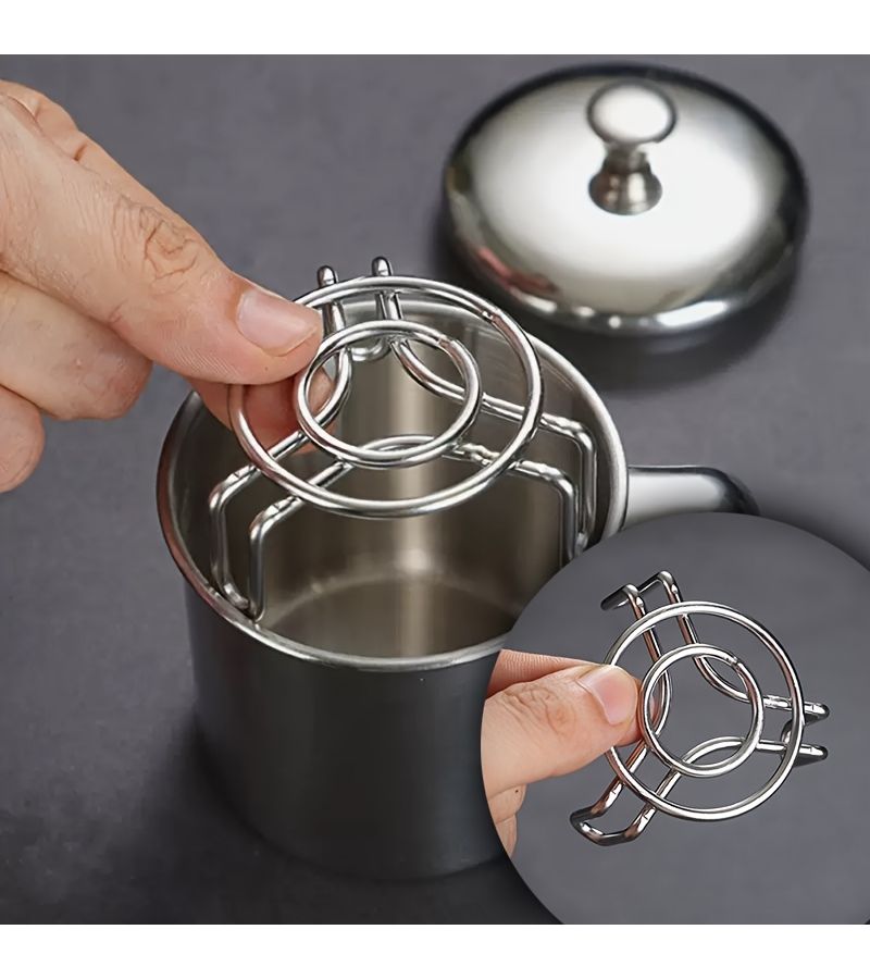 Stainless Steel Steaming Rack 2 Pack For Small Pots And Portable Outdoor Steaming - Image 5