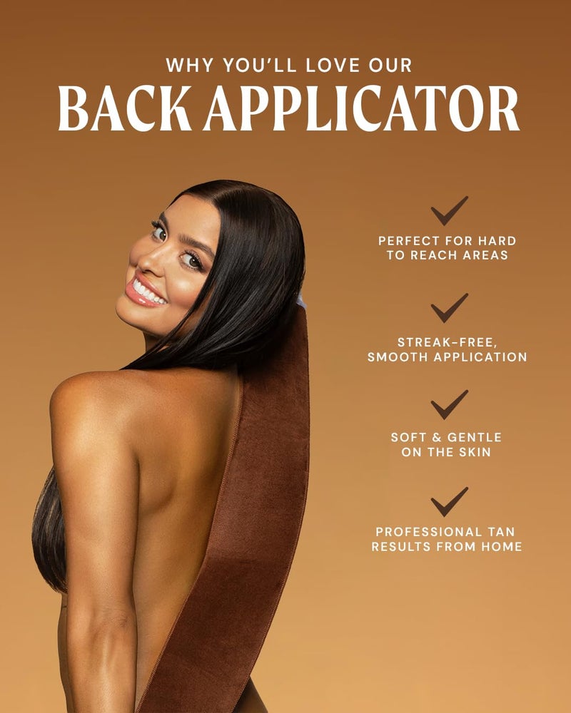 Peta Jane Back Tanning Applicator Mitt - Streak-Free, Easy Reach Self Tanner for Back & Body, Sunless Tan at Home, Ergonomic Design for Full Coverage, Reusable & Washable, Suitable for All - 1 Pack - Image 2