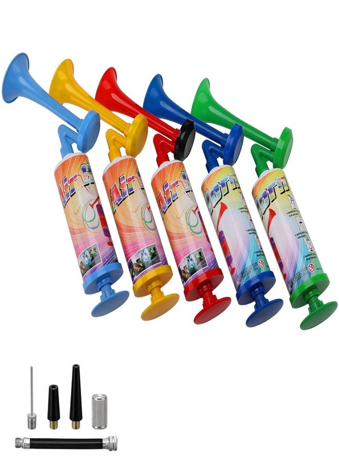 AOLIHAN 5pcs Mini Air Horn Hand Pump, Air Horn Noisemakers for Sporting Events, Celebrations, Fun Birthday Party Favors and Goodie Bag Fillers for Kids and Adults (Mini handheld air horn 5pcs) - Image 1