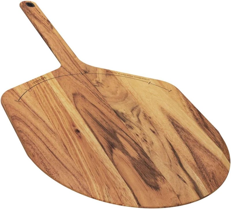 Gozney Acacia Wood Pizza Placement Peel and Server for 12" Pizzas, Compatible with All Pizza Ovens, Naturally Non-Stick - Image 1
