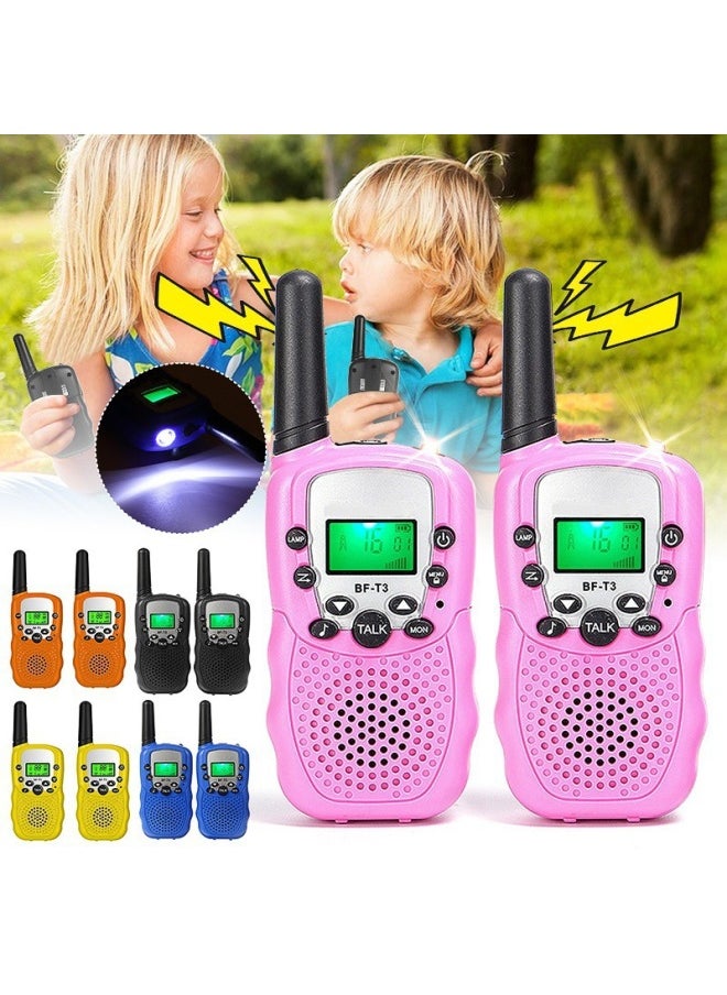 null - T388 Children's Walkie-talkie Outdoor Parent-child Activities Mini Handheld Walkie-talkie Wireless Walkie-talkie-Color:T388 Camouflage Blue - Image 1