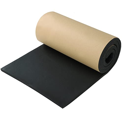 AMGSH Sponge Neoprene with Adhesive Foam Rubber Sheet, 1/2" T x 12" W X 54" L, 4.5 Sqft for Weatherproofing,Gasket Seals, Crafts,Soundproof Padding, Vibration Dampening, Aquarium Leveling Mat - Image 1