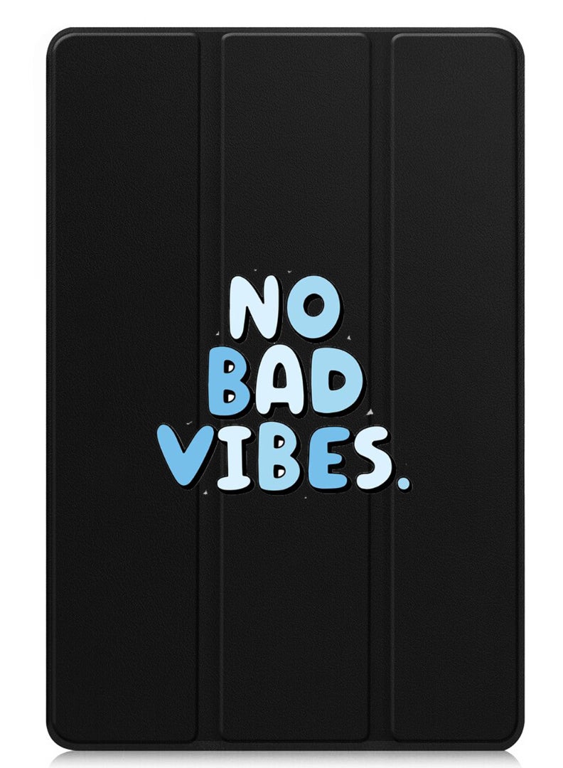 Theodor Protective Flip Case For Apple iPad Pro 11 (2024) With Trifold Stand Auto Wake Sleep Shockproof Cover No Bad vibes - Image 1