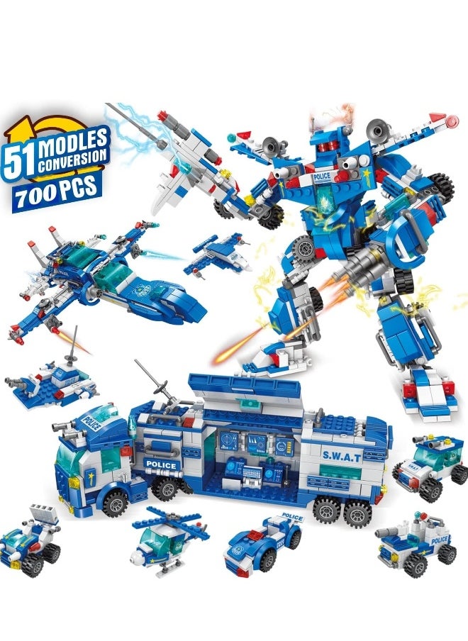 STEM Building Toys for Boys Ages 6 to 12, 700 Pieces Erector Set for Creative Robot Truck Construction, Compatible with Major Brands  - Image 1