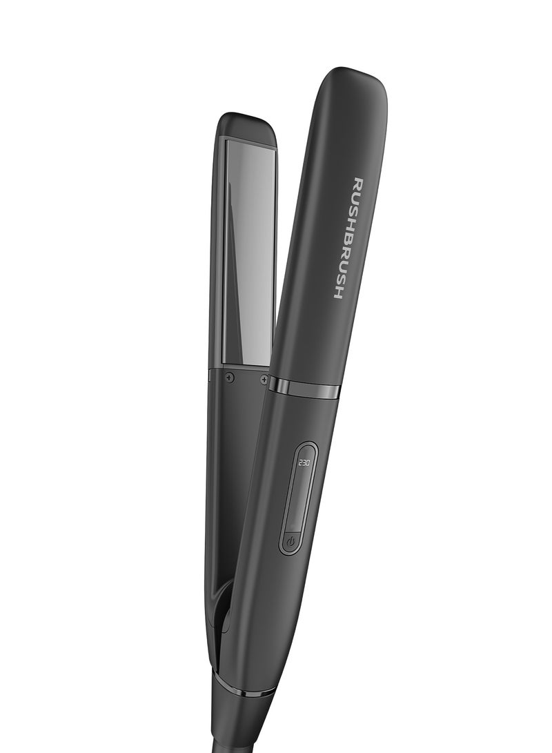 Rush Brush Hair Straightener, Black - X1 Lite Straightener - Image 1