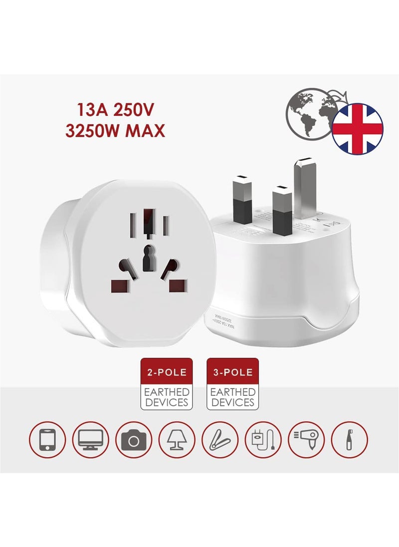 PEGANT - World to UK Plug Travel Adapter 3 Pin - Image 1