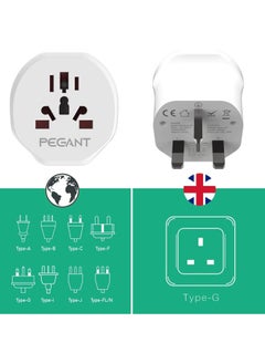 PEGANT World to UK Plug Travel Adapter 3 Pin  - Image 3