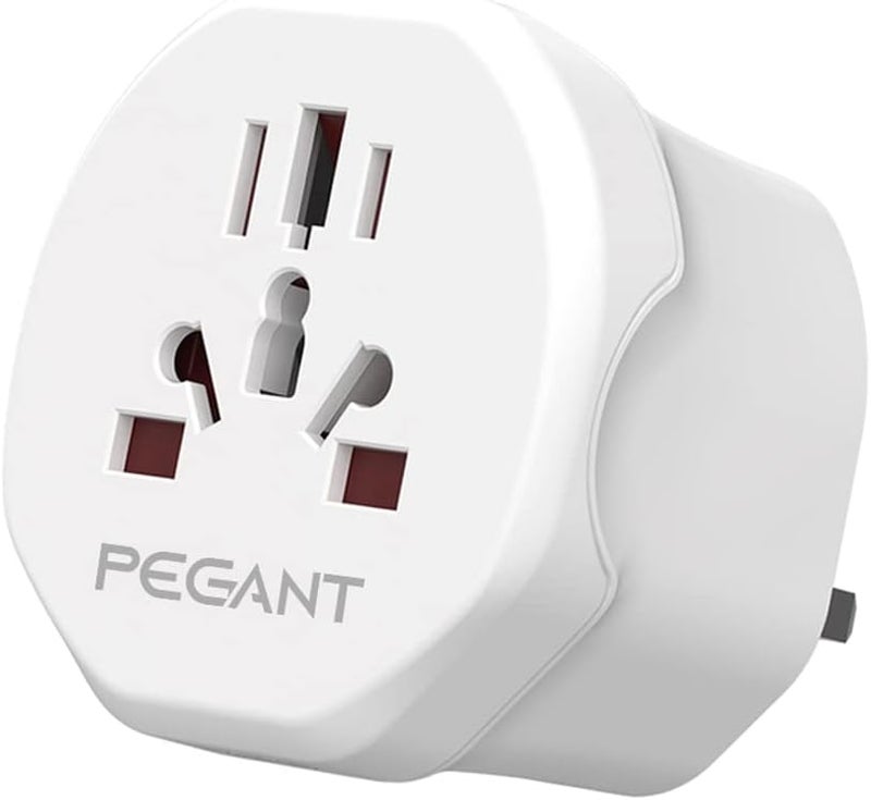 PEGANT World to UK Plug Travel Adapter - Image 1