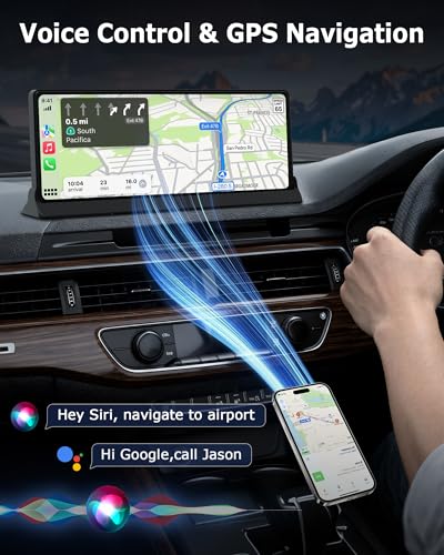 jelkuz 【Limited Time】 Carplay Screen for Car with Netflix YouTube 10.26 inch Wireless Apple Carplay Android Auto Touchscreen Voice Control GPS Navigation and Backup Camera OTA Updates Dual Bluetooth - Image 4