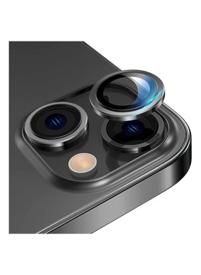 أكاليكس كاميرا عدسة حامي ، إبقاء الأصلي كاميرا هد الزجاج المعادن عدسة الكاميرا غطاء الشاشة فيلم آيفون 14 زائد / 14 اكسسوارات الأسود - Image 1