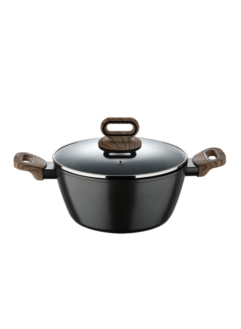 BERGNER ULTIMATE TX FORGED ALUMINUM CASSEROLE + LID 24 CM WITH HEATDOT TECHNOLOGY, INDUCTION BOTTOM, GREY COLOR, BG36171GY - Image 2