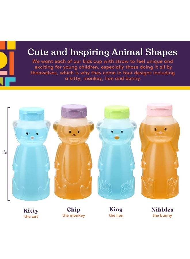Special Supplies Special Supplies Honey Bear Straw Cup For Babies, 4-Pack  - Image 2