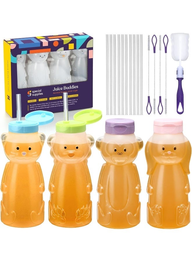 Special Supplies Special Supplies Honey Bear Straw Cup For Babies, 4-Pack  - Image 5