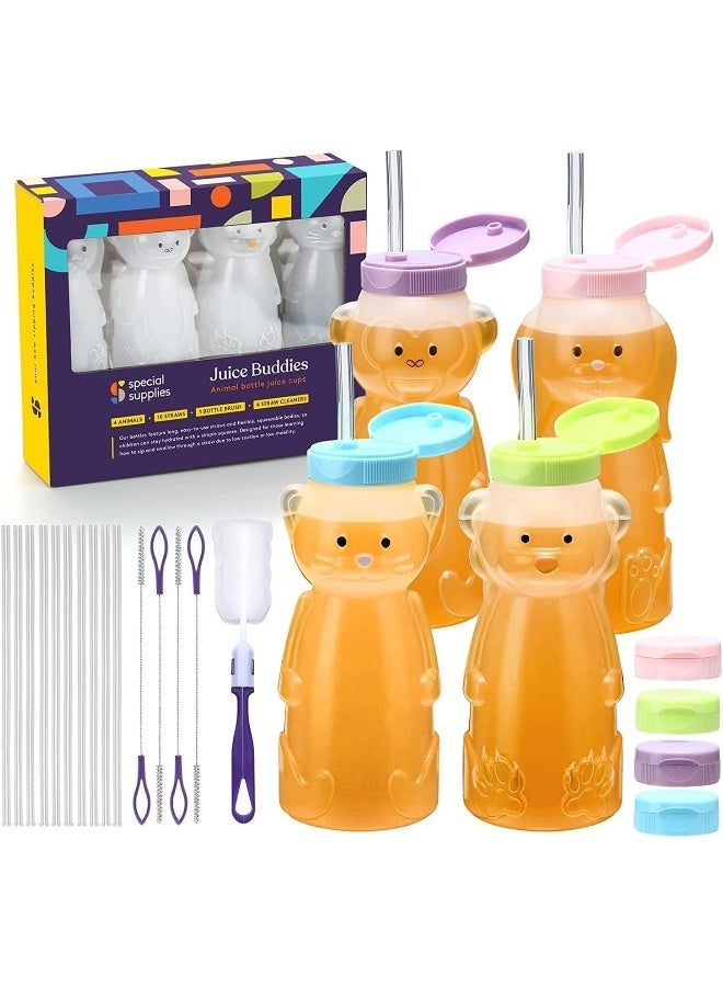 Special Supplies Special Supplies Honey Bear Straw Cup For Babies, 4-Pack  - Image 1