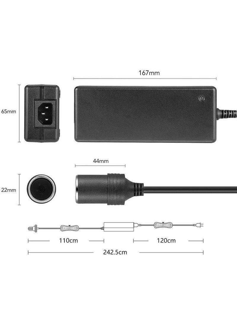 soletal Soletal AC to DC Converter 12V 6A 60W Power Supply for Car Devices Ideal for Car Vacuum Cleaners Fans Air Purifiers MP3 Players and More  - Image 3